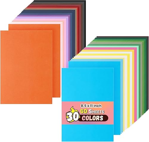 Miniatura 8 de FSWCCK 100 hojas de cartulina kraft de color marrón oscuro, cubierta gruesa de papel de carta, para proyectos de manualidades, tarjetas e