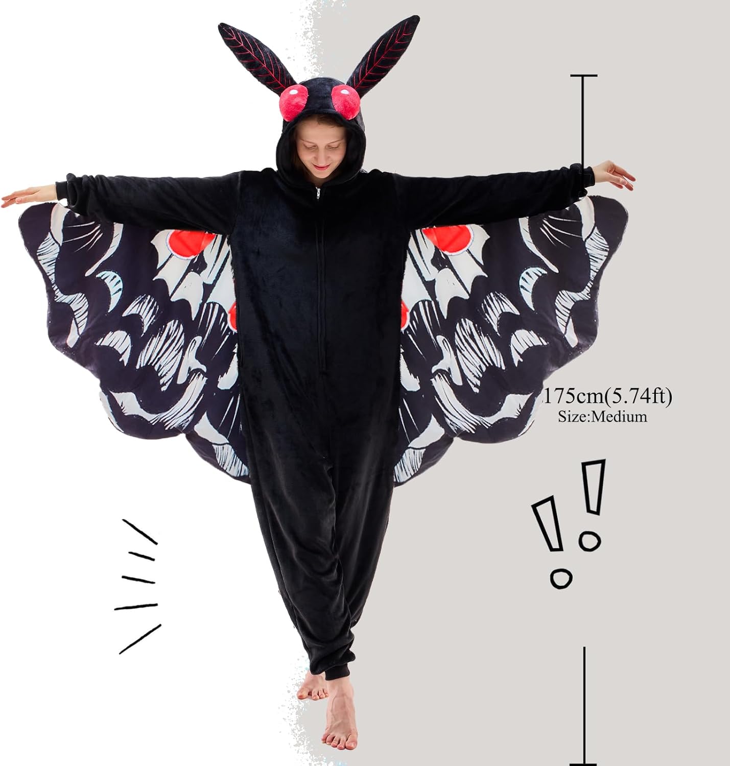 NEWCOSPLAY Unisex Adult Onesie Pajamas Animal One Piece Costume Cosplay Sleepwear - Image 6