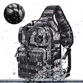 HAOMUK Tactical Sling Bag Pack Military Rover Shoulder Sling Backpack EDC Molle Assault Range Bag