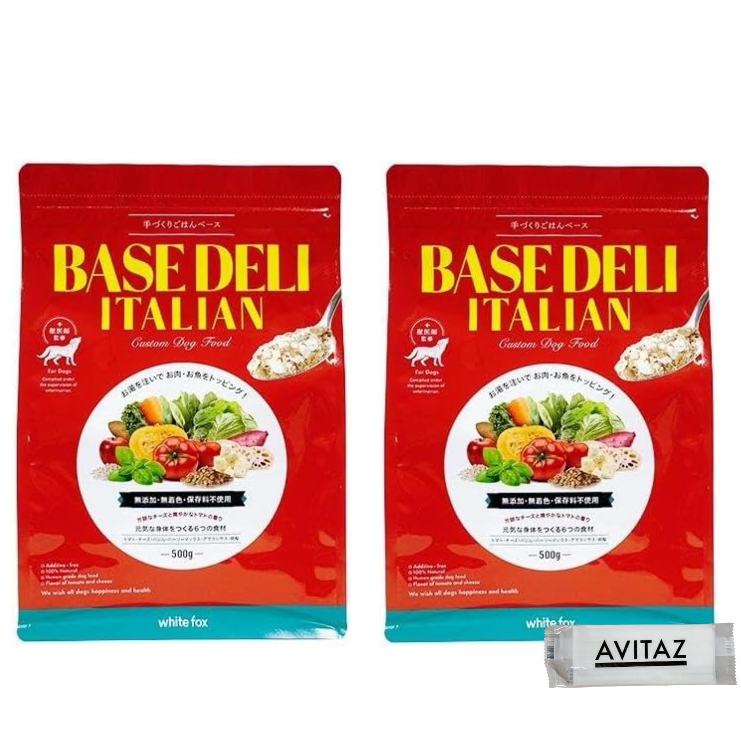 Amazon.co.jp: ホワイトフォックス 犬用 ベースデリイタリアン 500g×2