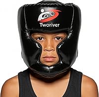 SANJOIN Adjustable Boxing Headgear for MMA, Muay Thai, Kickboxing - Safe Closed-Type Helmet for Adults & Kids Sparring Training