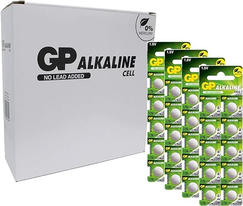 GP Celda alcalina A76 LR44 AG13 1.5V Botón Cell - 250 (25x10) Baterías