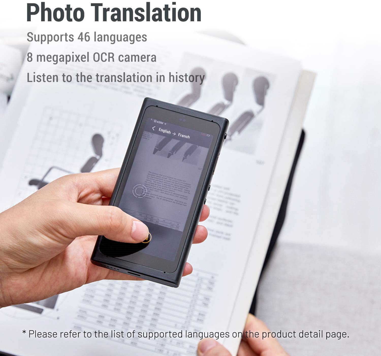 Langogo Summit Instant Two-Way Language Translator Device