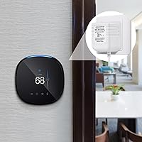 Vista 4 de Hotop Adaptador de cable C de 24 voltios para termostato inteligente, conector de alimentación de 16.5 pies de largo con certificación UL cable C