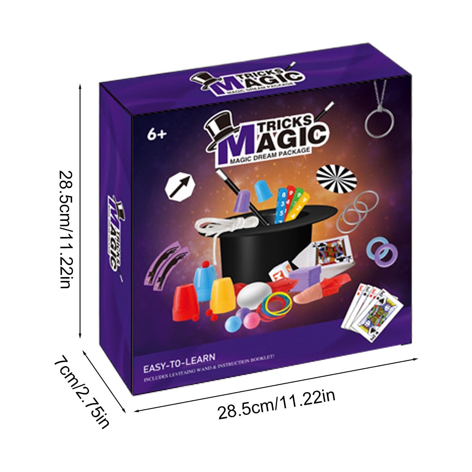 Set Magico per Bambini con Cappello Bacchetta Guanti Burattino Coniglio,