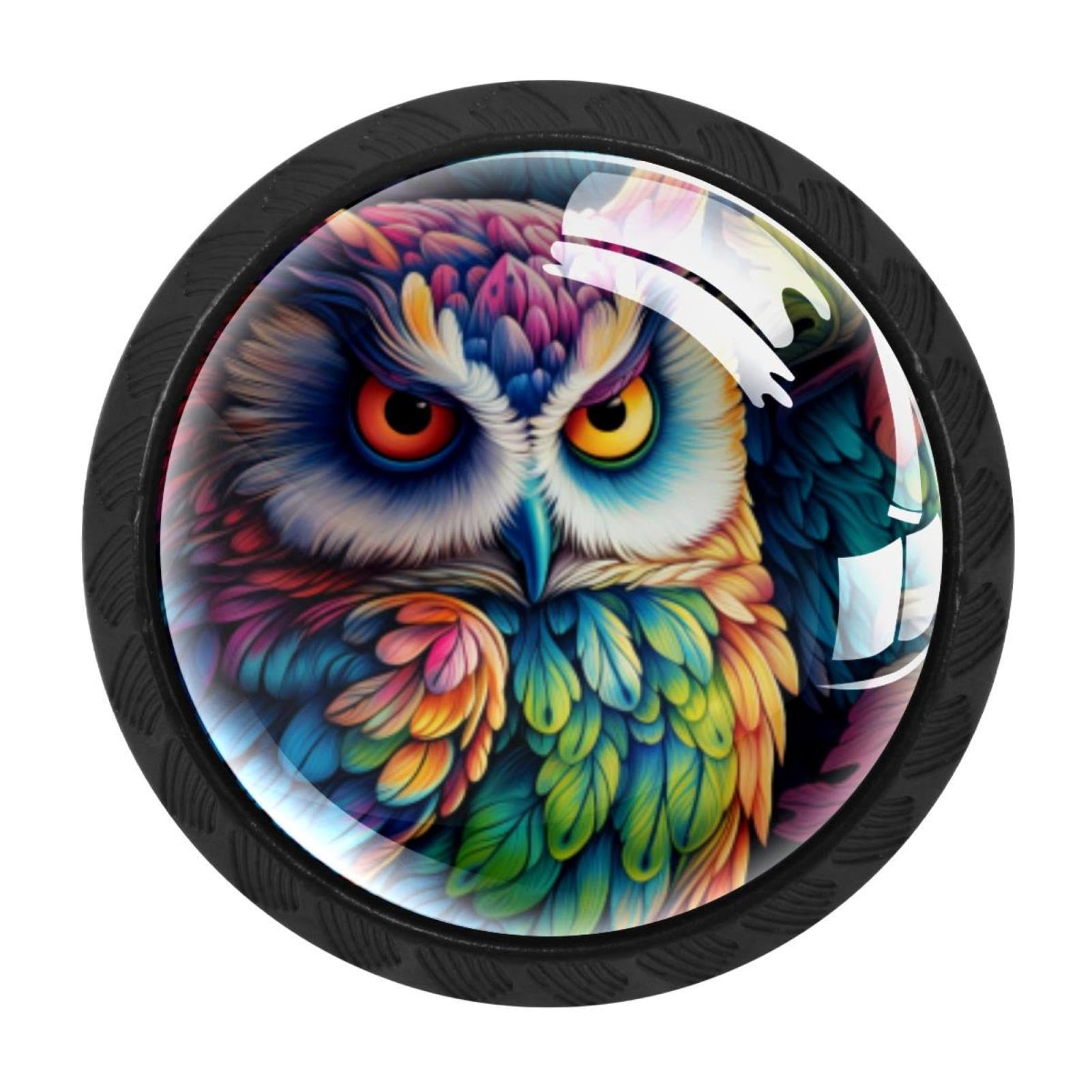 CHENZZZZ 4 Pieces Kitchen Cabinet Knobs Owl Drawer Knobs Dresser Knobs Drawer Pulls Door Knobs Dresser Drawer Handles Knobs for Dresser Drawers