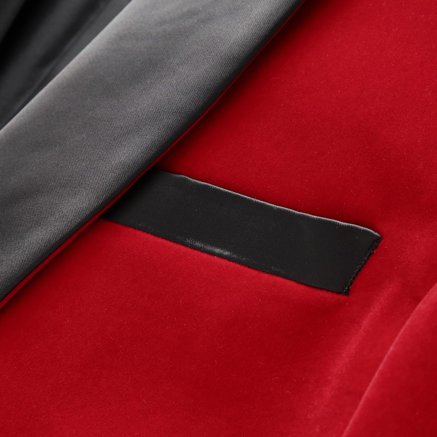 Mens Velvet Blazer Slim Fit Tuxedo Suits Jacket Shawl Collar Solid Jacket Wedding Dinner Prom One Button Blazer Jacket - Image 4
