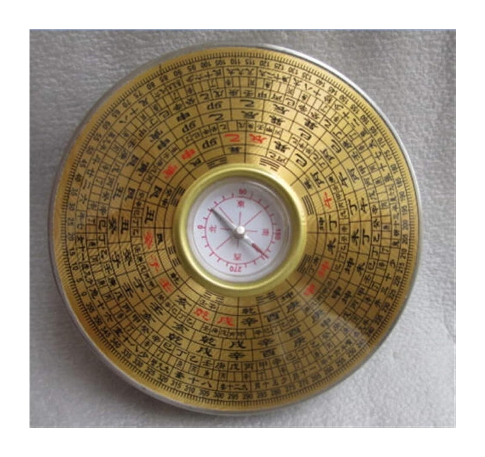 Brújula de chismes, brújula de Feng Shui, Escultura Manual China, Yin y Yang de Cobre, brújula de Feng Shui de chismes, Feng Shui Chino, Luo Pan
