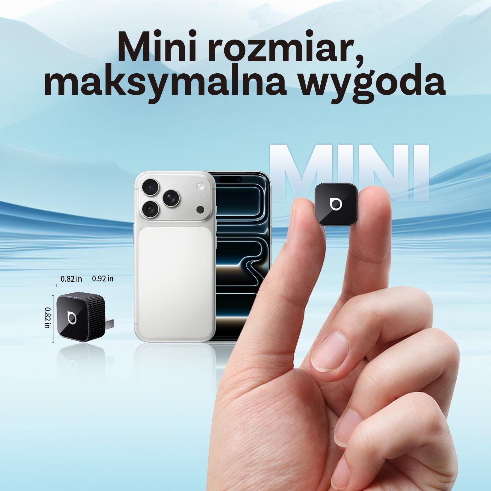 (2026 Ulepszona) OTTOCAST Bezprzewodowy Adapter CarPlay i Android Auto 2 w 1, Ottocast Mini Slim dla iOS 10+ i Android 11+, Wielu Użytkowników, Plug & Play, Szybkie Połączenie