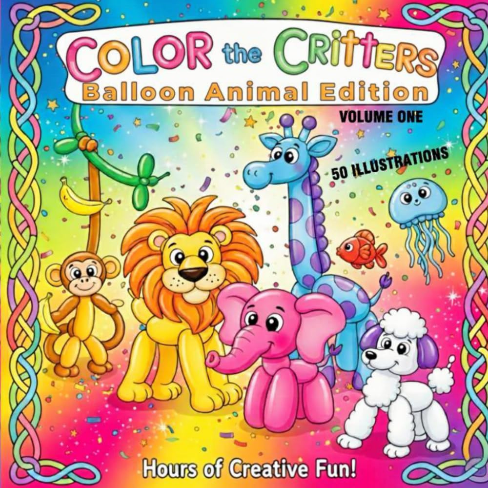 COLOR THE CRITTERS - BALLOON ANIMAL EDITION: ( VOLUME ONE )