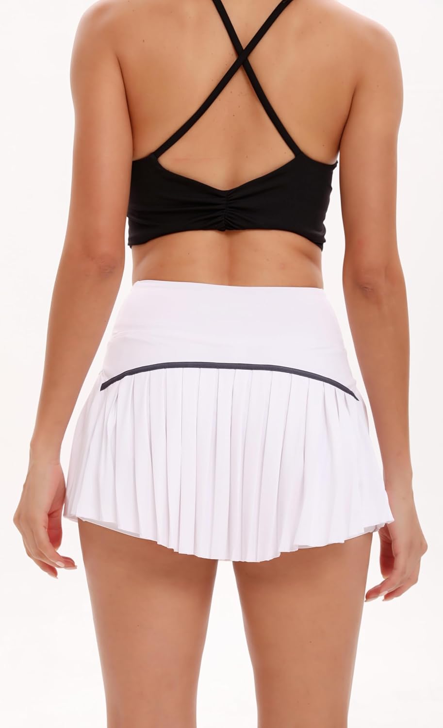 Women Tennis Skirt Golf Skorts Athletic High Waisted Sport Workout Pleated Pickleball Shorts with Pockets