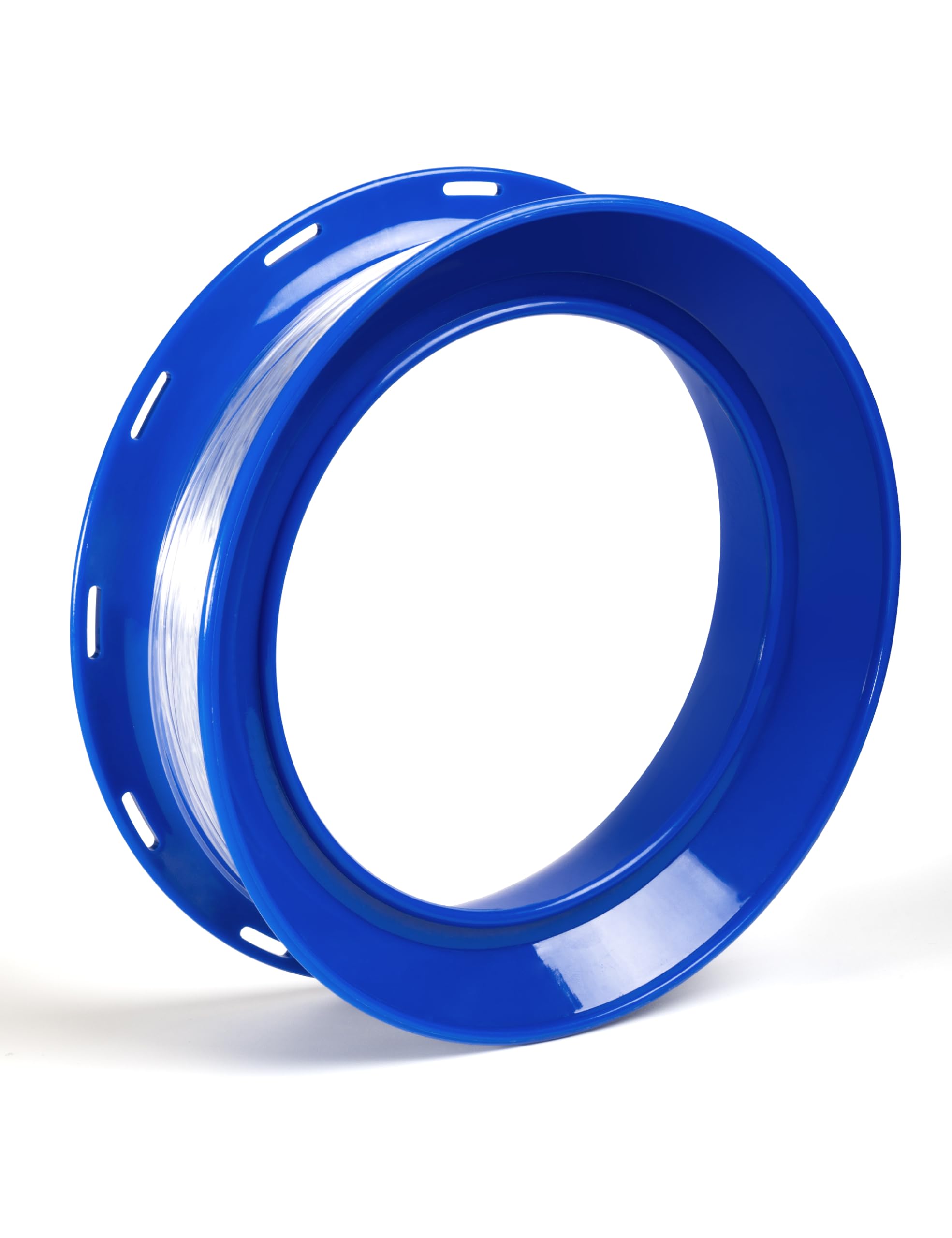 BLUEWING 7in Fishing Yoyo Spool Cuban Hand Reel Fish Line Plastic Reel Fishing Spooler Coiling Plate for Line Storage and Management, Blue