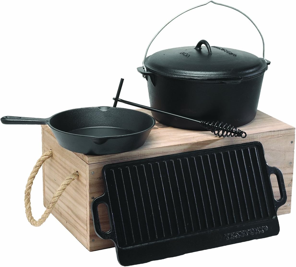 Texsport PreSeasoned Cast Iron Kit Amazon.ca Sports & Outdoors