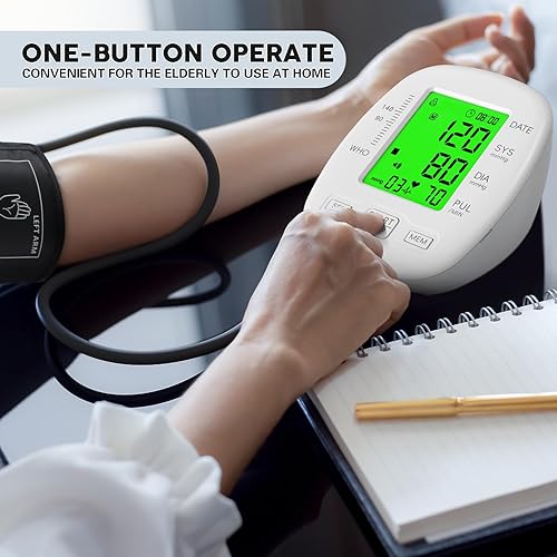 Miniatura 2 de Monitor de presión arterial, manguito de presión arterial 8.7-16.5 in - 2 x 99 juegos de memoria, 4 pilas AAA incluidas, color blanco