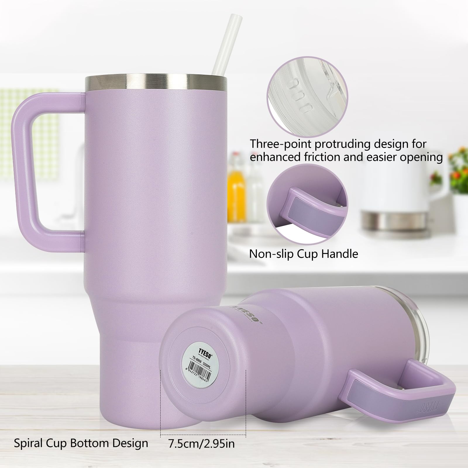 Riley Joy Gobelet Isotherme 1200 Ml Avec Couvercle Et Paille En Riley Joy Gobelet Isotherme 1200 Ml Avec Couvercle Et Paille En