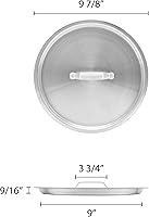 Vista 2 de Thunder Group Tapa para olla, 8 cuartos, color plateado