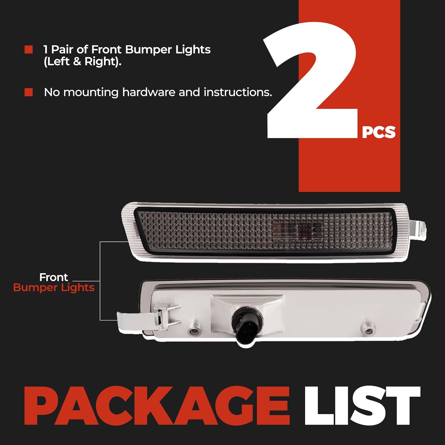 HECASA ハロゲンフロントバンパーライト2個 1996-2002 BMW E37 Z3 ロードスター/Mクーペ/Mロードスターサ