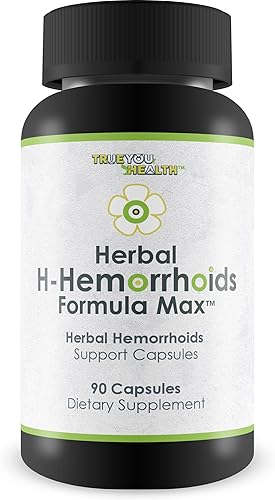 Herbal H-Hemorroides Formula Max - Nuestro mejor tratamiento herbario para hemorroides - Píldoras naturales para el alivio de las hemorroides -