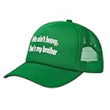 He's My Brother Hat Mesh Breathable Baseball Cap Adjustable Upf50+ Outdoor Sports Golf Cap