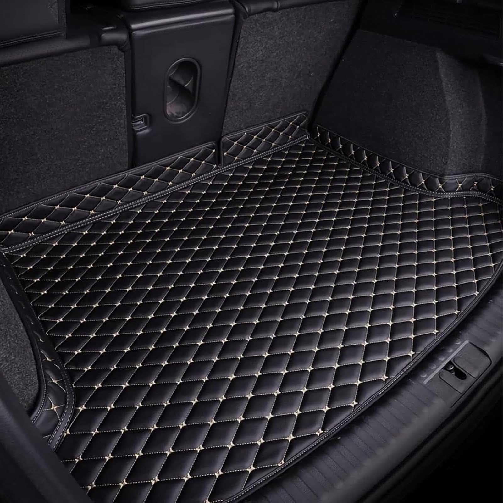 R-timer Car Leather Boot Liner Mats for Renault Rafale 2024 2025 2026, Rear Trunk Floor Mat Waterproof Anti-Slip Cargo Carpet Protector All Weather,B
