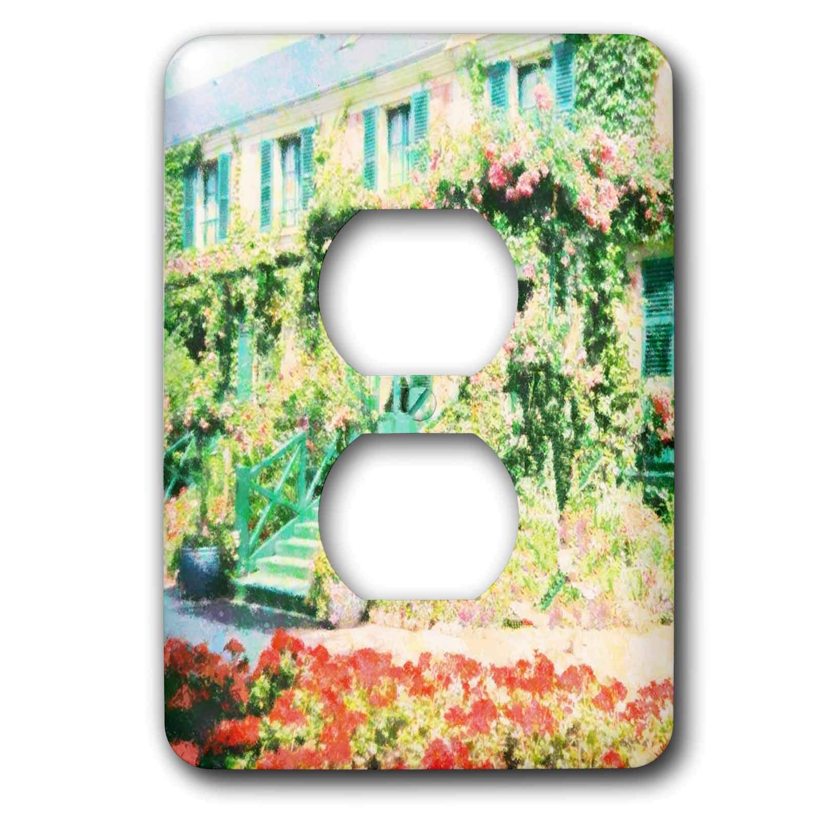 Funda para toma de corriente Monet Home Impressions de 3dRose para decoración multicolor