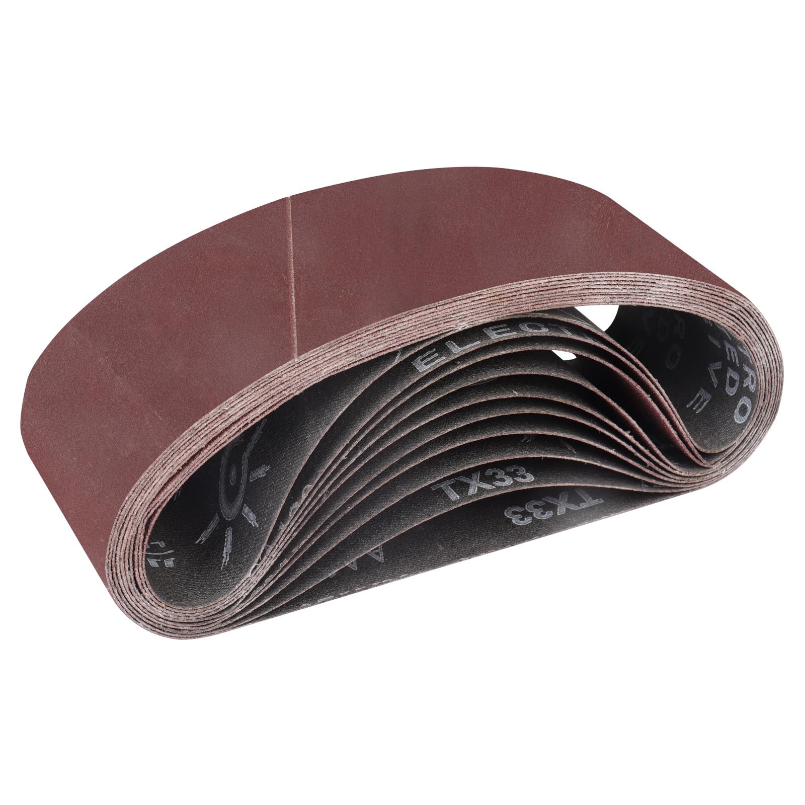 STEBRUAM 10PCS Sanding Belt 75 x 510 mm 400 Grit