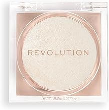 Makeup Revolution Beam Bright Highlighter - Puder-zu-Flüssig-Formel für ein Strahlen im ganzen Gesicht, 5 Atemberaubende Farbtöne: Diamond Glow