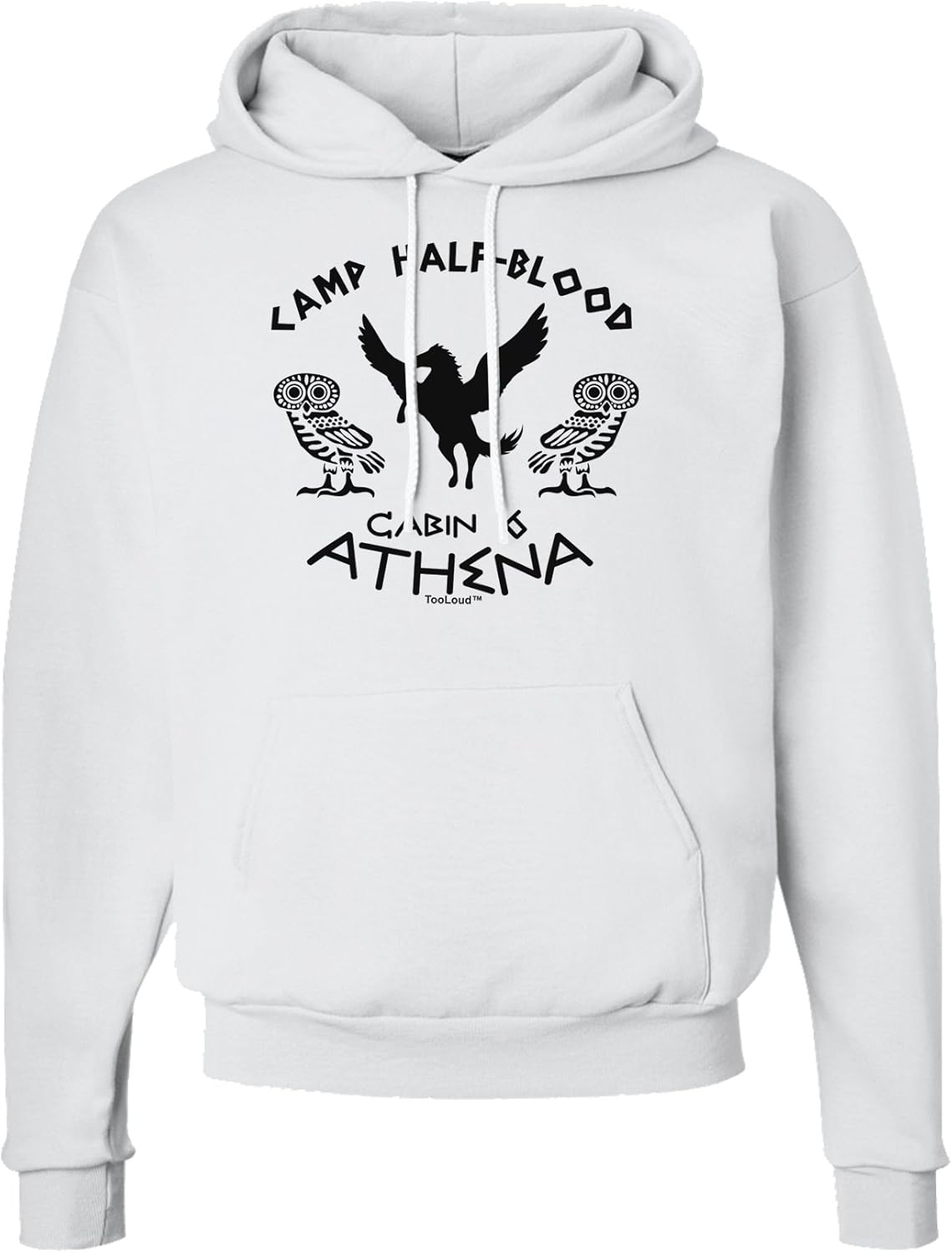 TOOLOUD Camp Half Blood Cabin 6 Athena Hoodie Sweatshirt Hooded Pullover Pockets
