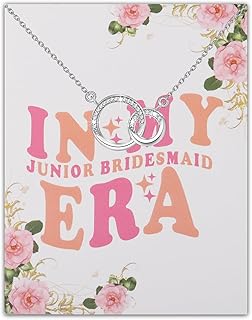 Junior Bridesmaid Gift Wedding Party Gift In My Junior Bridesmaid Er Double Interlocking Circle Necklace From Bride
