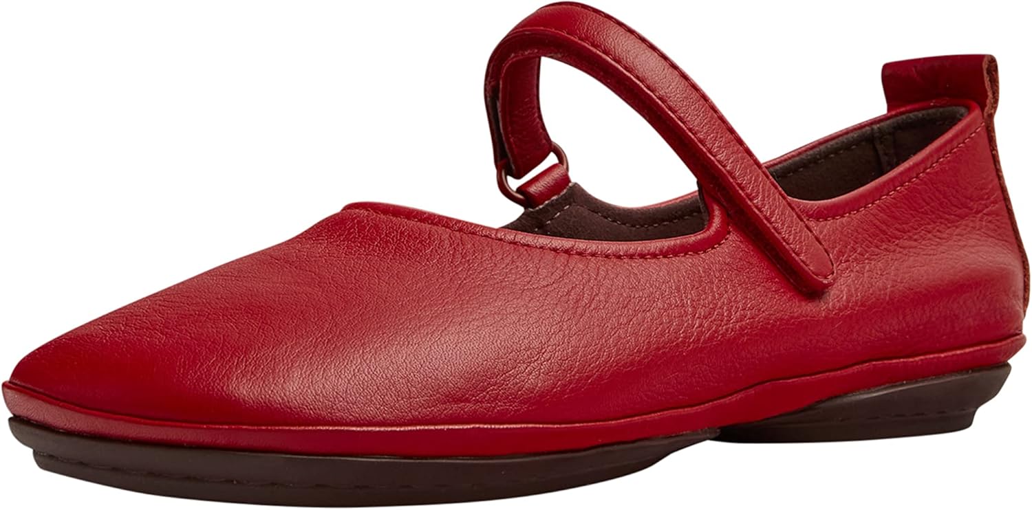 Camper womens Mary Jane Flat, Bright Red, 8 US