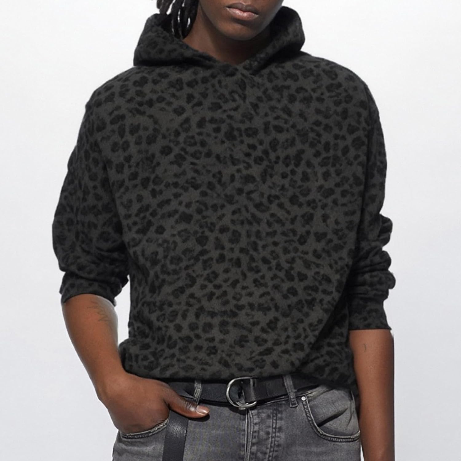 Men'S Fashion Hoodies & Sweatshirts Long Sleeve Graphic Hooded Sweatshirts Loose Fit Clothes With Pocket For Walking Outdoor