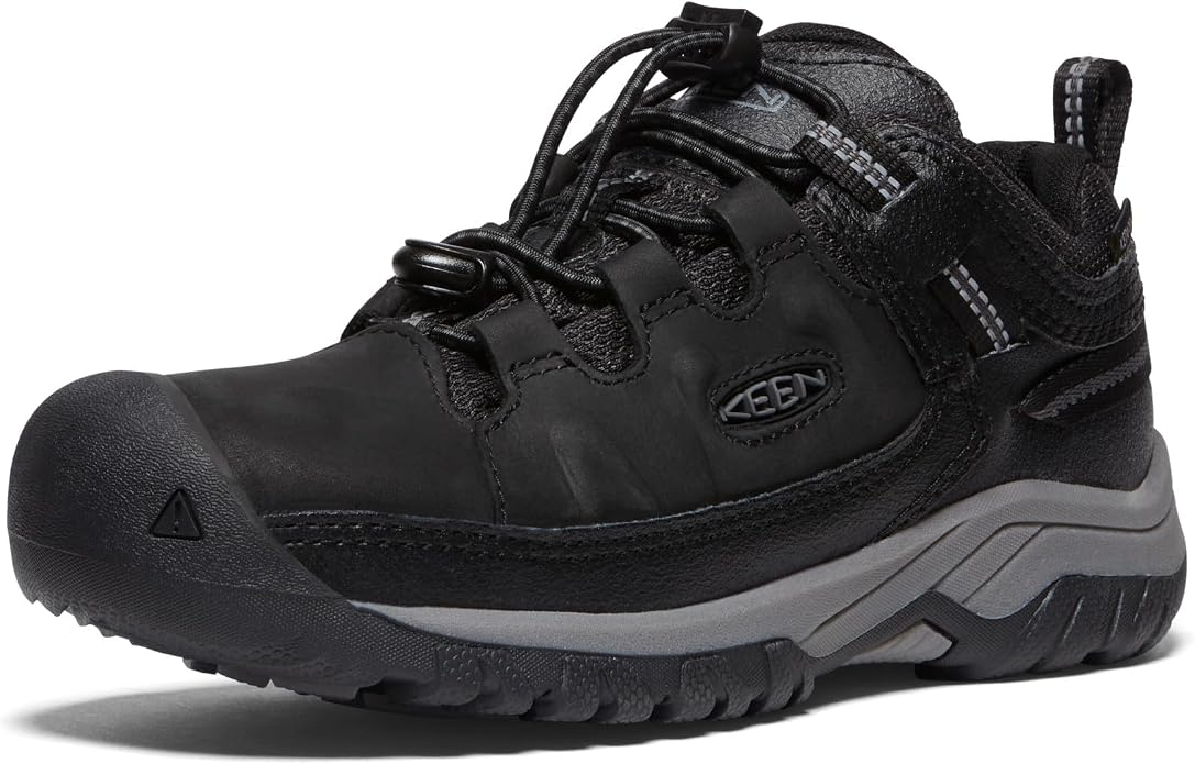 Chaussures de randonnée imperméables Targhee Mid KEEN pour enfant, Noir/gris acier