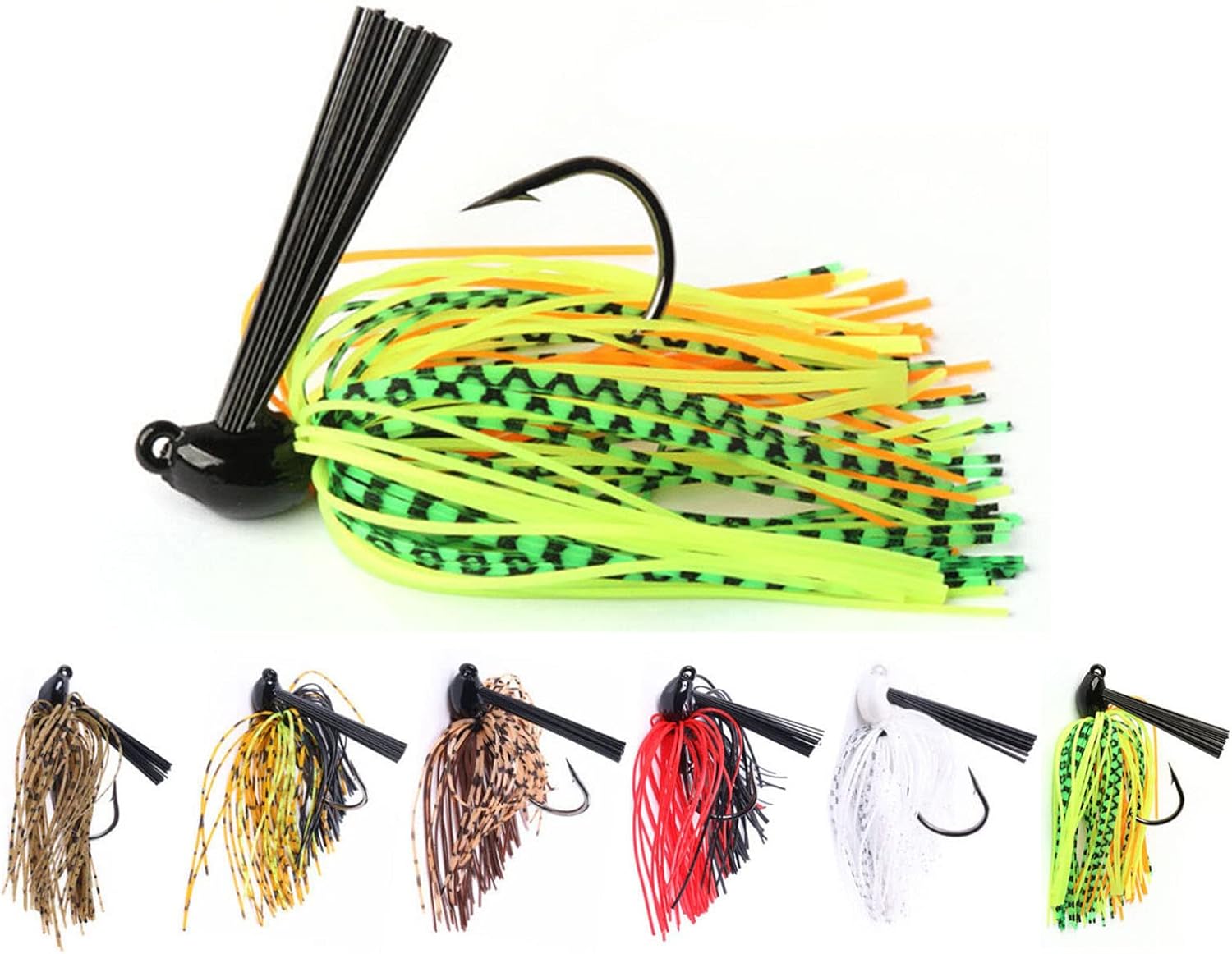 6PcsWeedlessSwimmingFishingJigHeadsforBassBaits