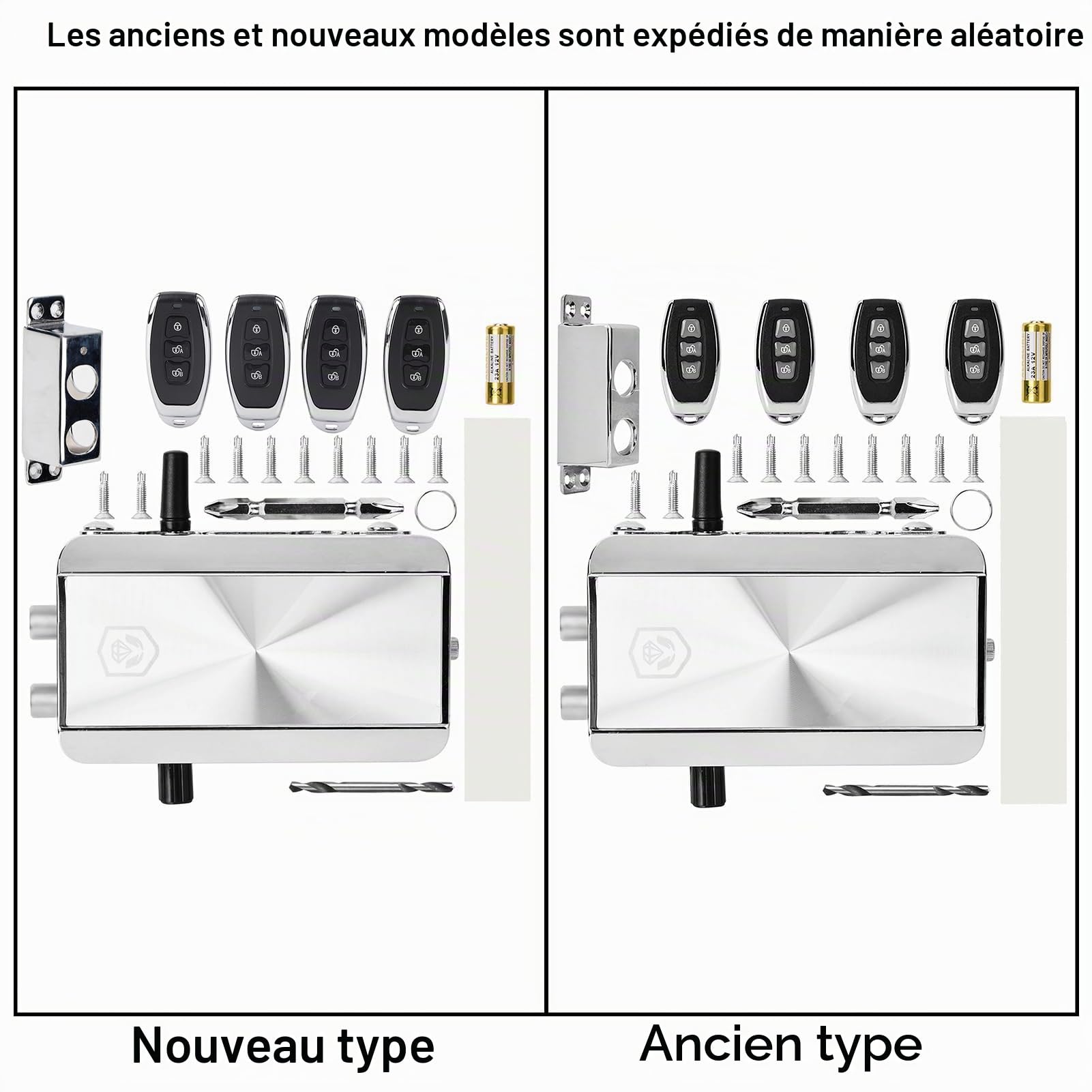 Serrure T l commande Intelligente en Acier Inoxydable Syst me d Acc s Sans Cl pour Maison et Fourgonnette Antivol avec 4 T l commandes Incluses