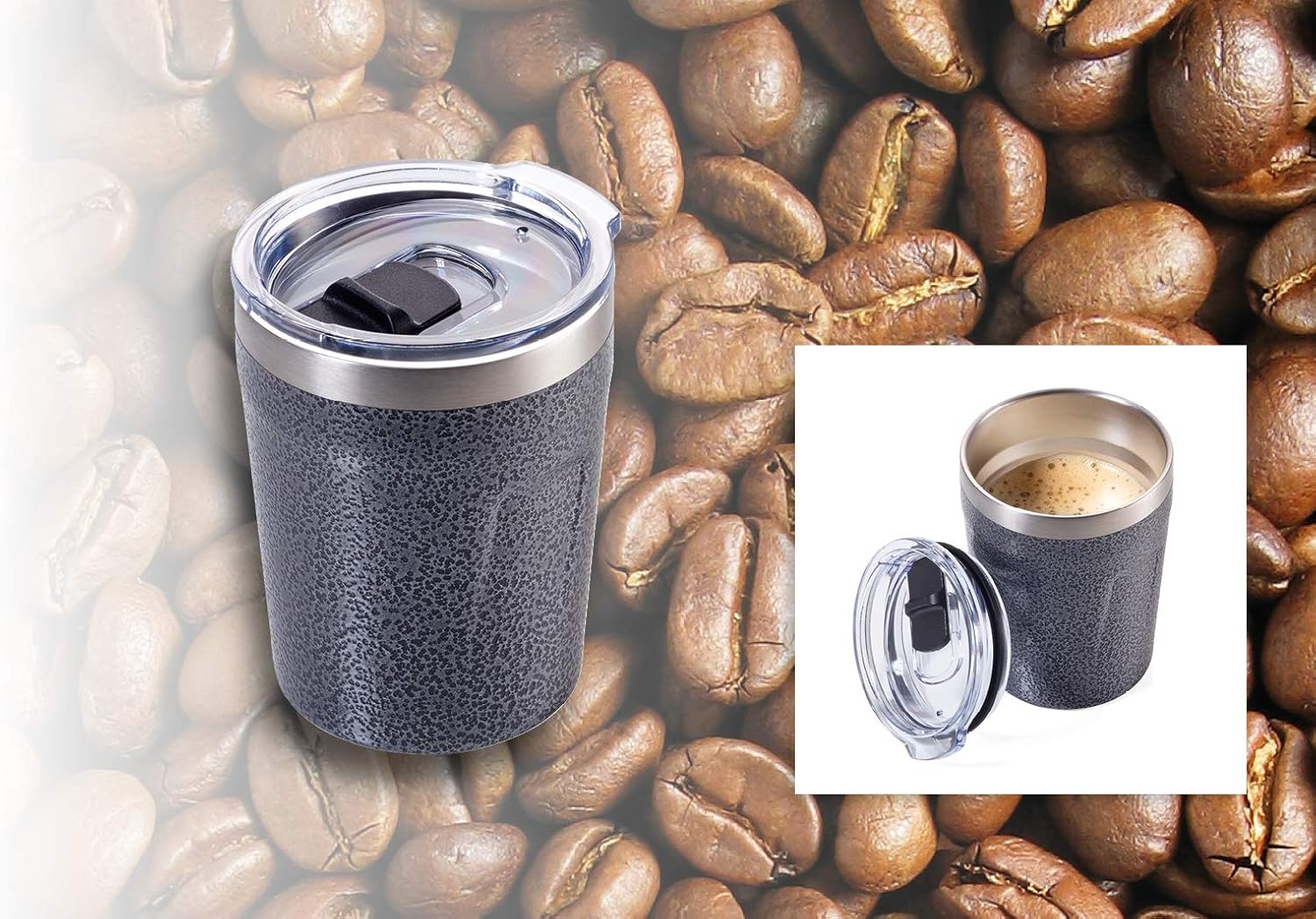 Troika Travel Thermos Espresso Doppio, Fits Single Serve Coffee Machines