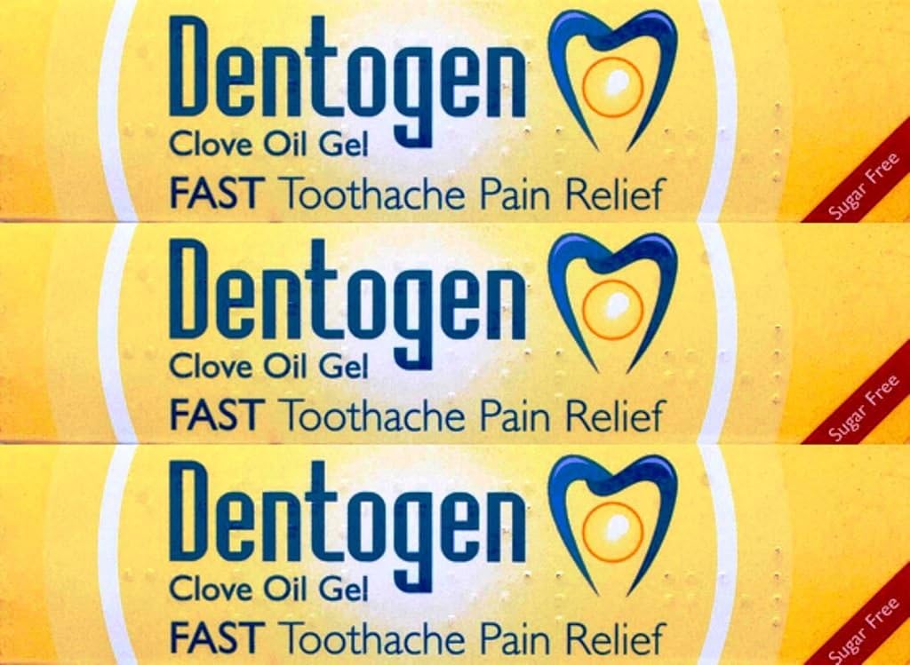 Dentogen Clove Oil Gel 10g Fast Relief x 3 Packs