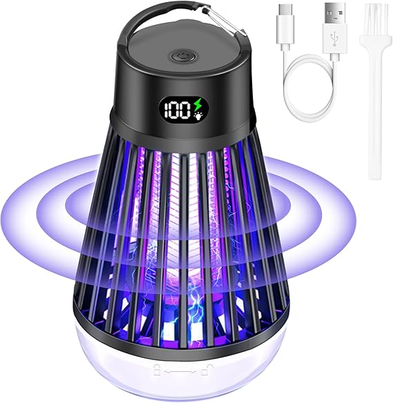 Bug Zapper Outdoor and Indoor Rechargeable Mosquito and