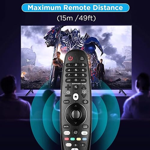 Miniatura 6 de Control remoto universal LG Voice Magic AKB75855501, repuesto para modelos LG Smart TV AN-MR20GA AN-MR19BA AN-MR18BA AN-MR650A 2021 2020 2019 2018