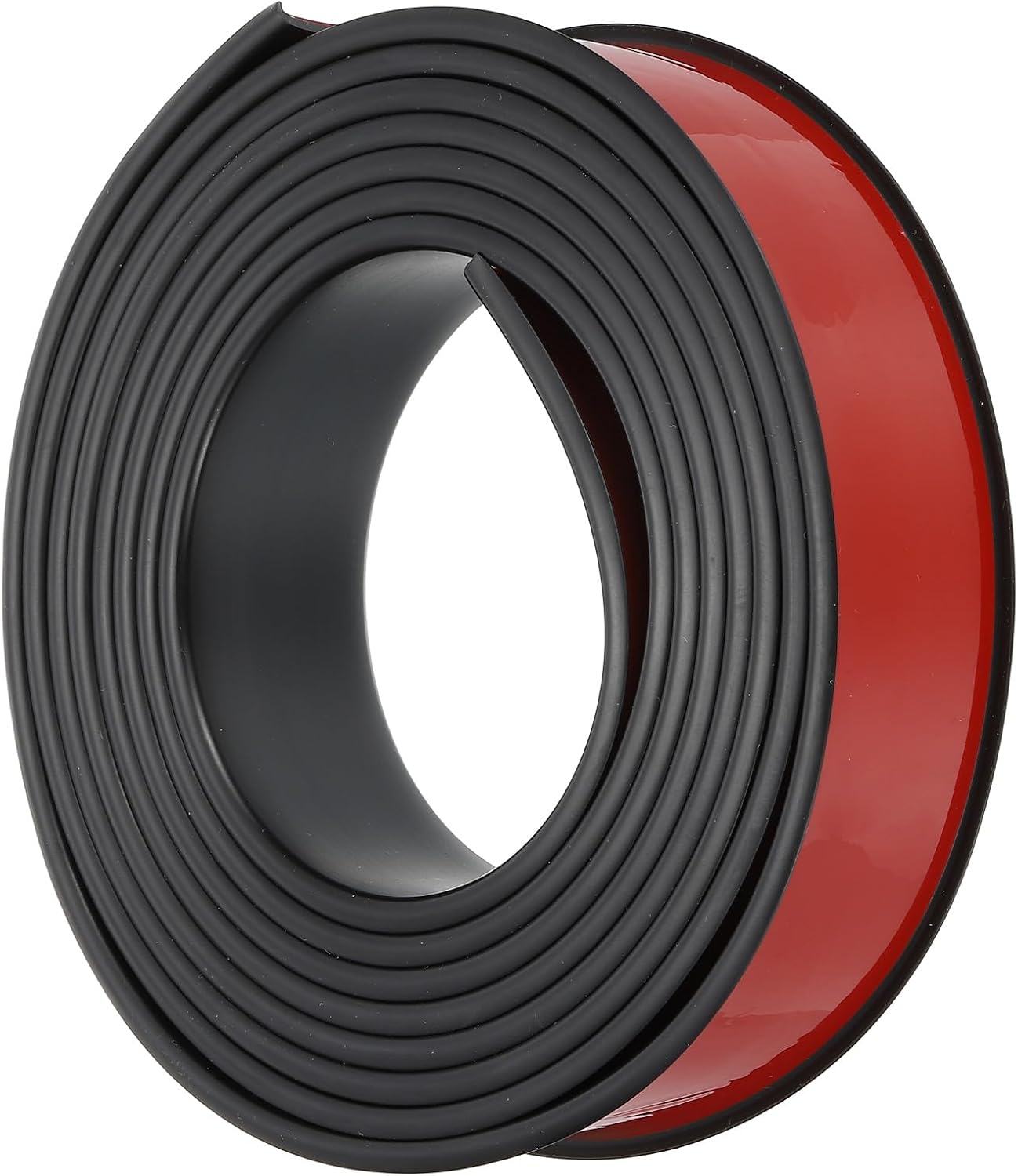 PATIKIL TPE U-Shape Edge Banding, 3/8 Inch x 16.4ft Self Adhesive Flexible Veneer Edging Trim Furniture Edge Protector for Shelf Cabinet Table Repair Restoration, Black