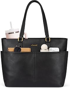 Geantă mare de damă LOVEVOOK, geantă pentru laptop, servietă, shopper elegantă pentru muncă, birou, profesori, universitate sau cumpărături