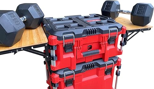 Miniatura 2 de Paquete Milwaukee, mesa de bambú plegabledesmontable. *Paquetes Milwaukee no incluidos*