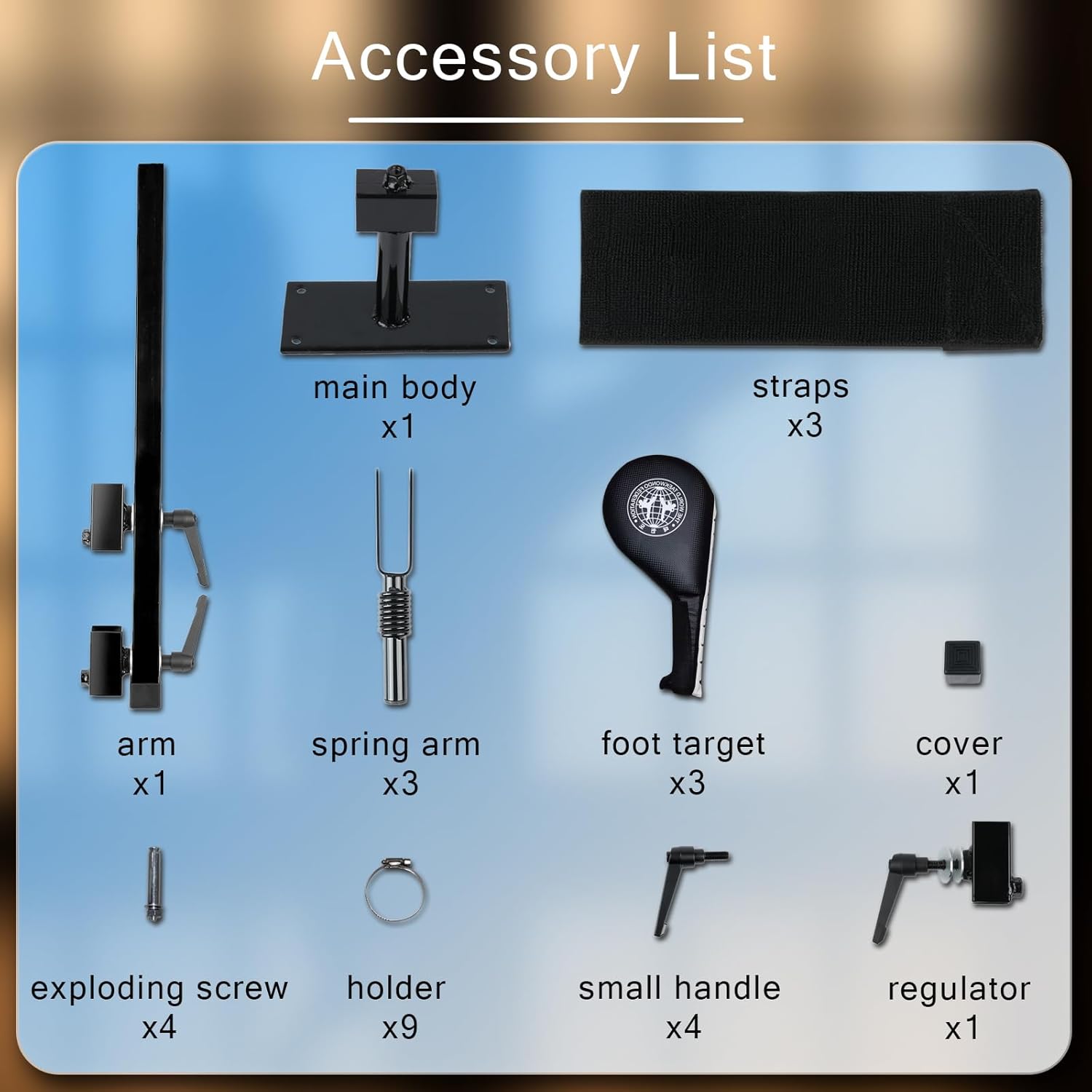 Wall Mounted Taekwondo Kick Pads, Taekwondo Training Kicking Targets Holder, 3 Kicking Targets for Teens and Adults, Martial Arts Training Equipment