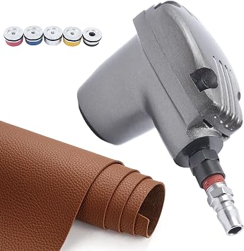 Pneumatic Hammer, Portable Hand-held Air Flat Hammer Tool with 6 Heads, for Car Tire Mending Fixing, 1000 Times/Minute