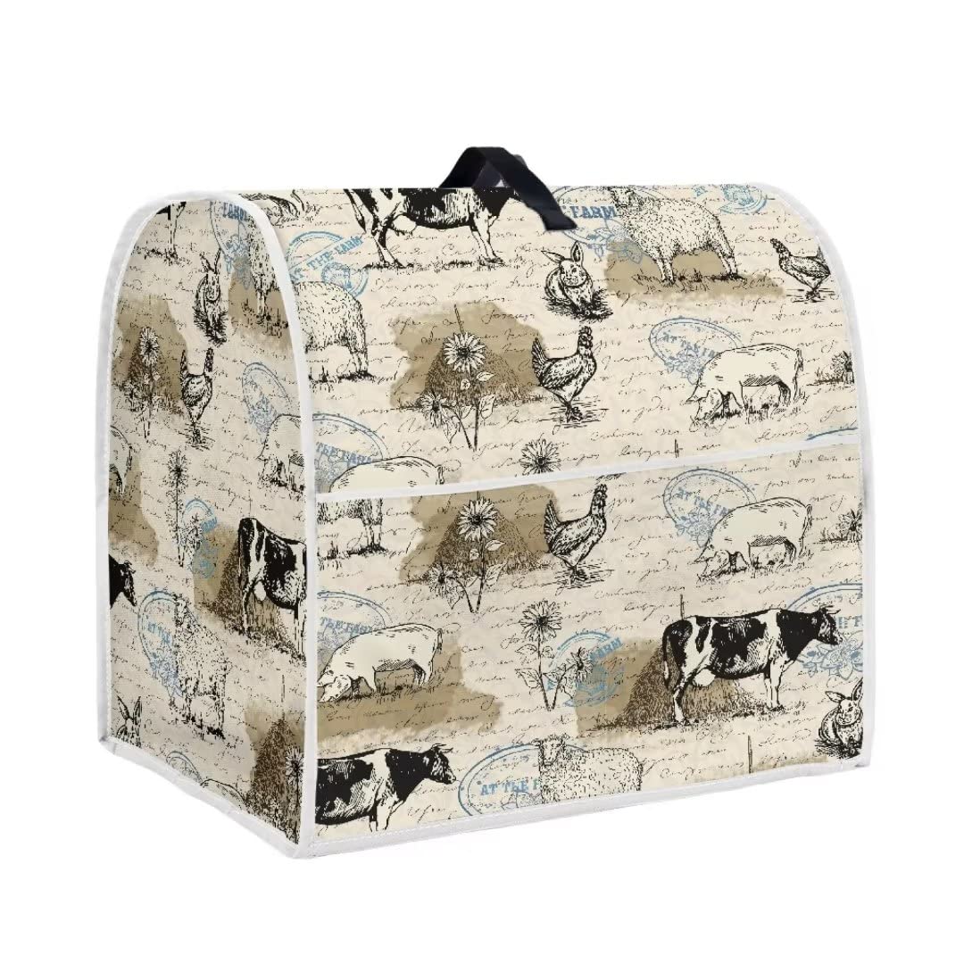 Hechitok Rabbit Kitchen Aid Mixer Cover Compatible with 6-8 Quart(17.1