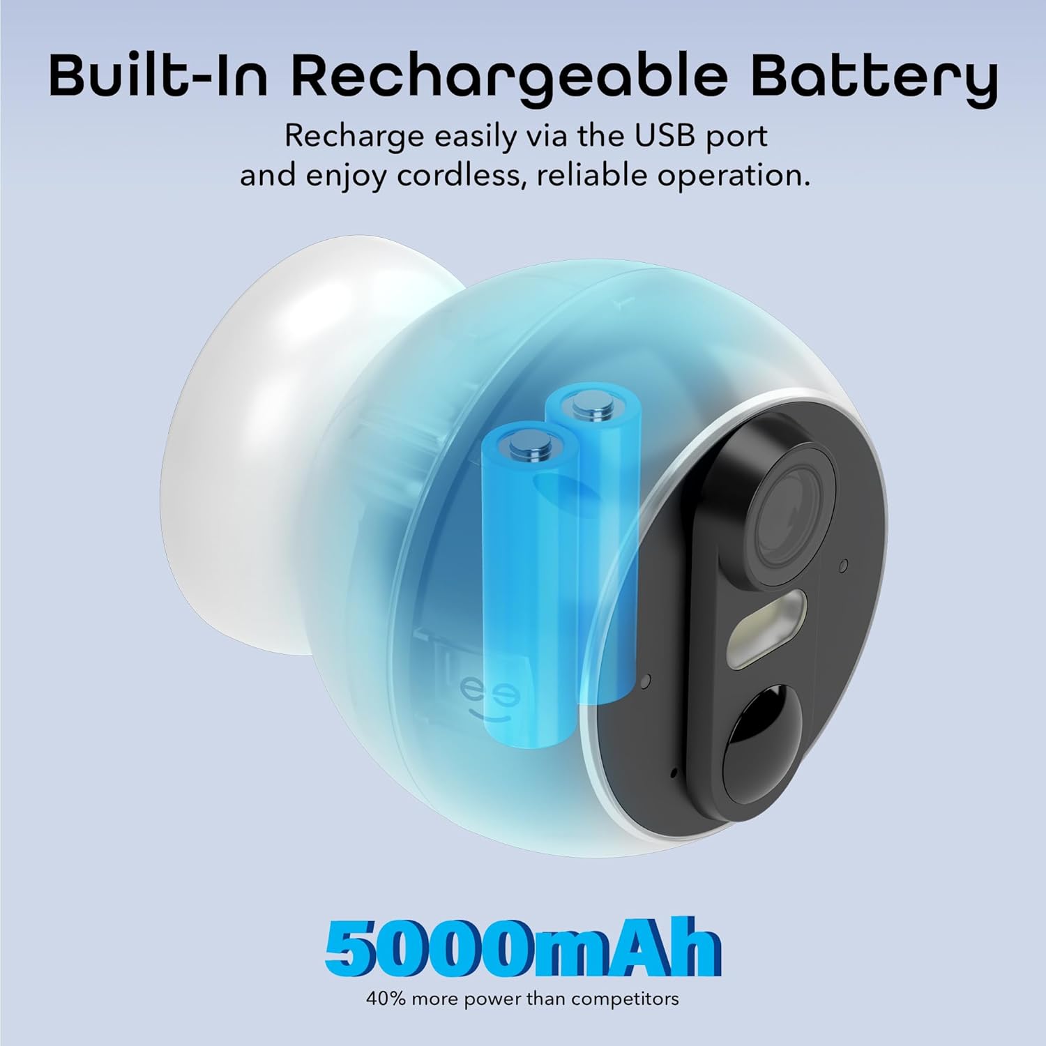 Geeni Perch 3MP Smart Magnetic Battery Camera – 2K HD Outdoor Wireless Security Camera with Color Night Vision, LED Spotlight, 2-Way Audio, & IP66 Weatherproof – Works with Alexa & Google Assistant