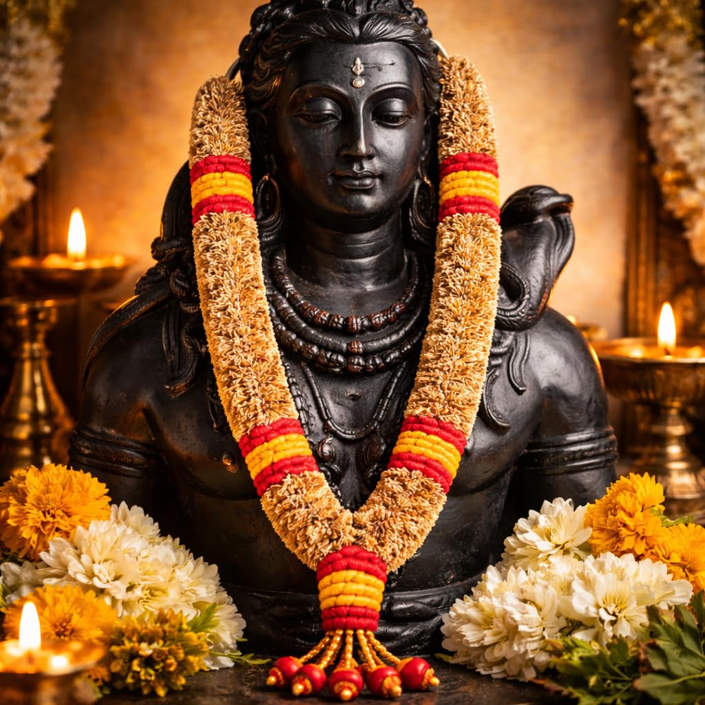 Natural Vetiver Garland - Traditional Indian Pooja Decor -4