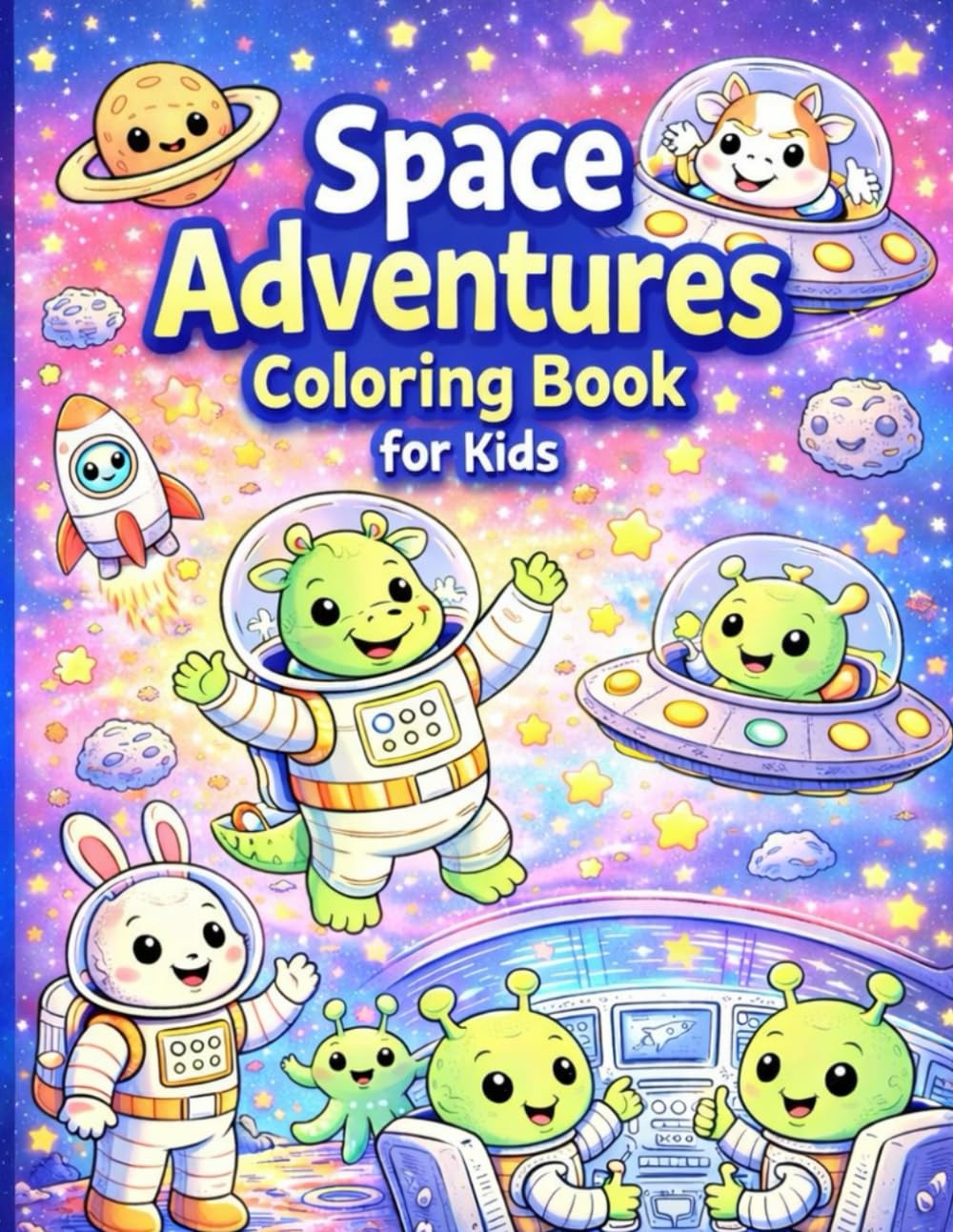 Space Adventures Coloring Book for Kids