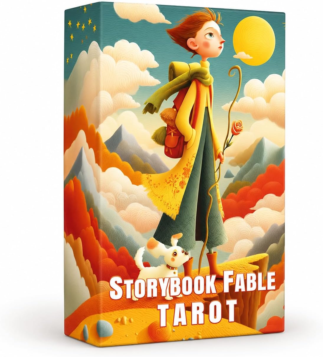 sishui Storybook Fable Tarot Deck, 78 Cards, Paper, 2.7 x 4.7 Inch, Fairytale Style, for Beginners and Experienced Readers