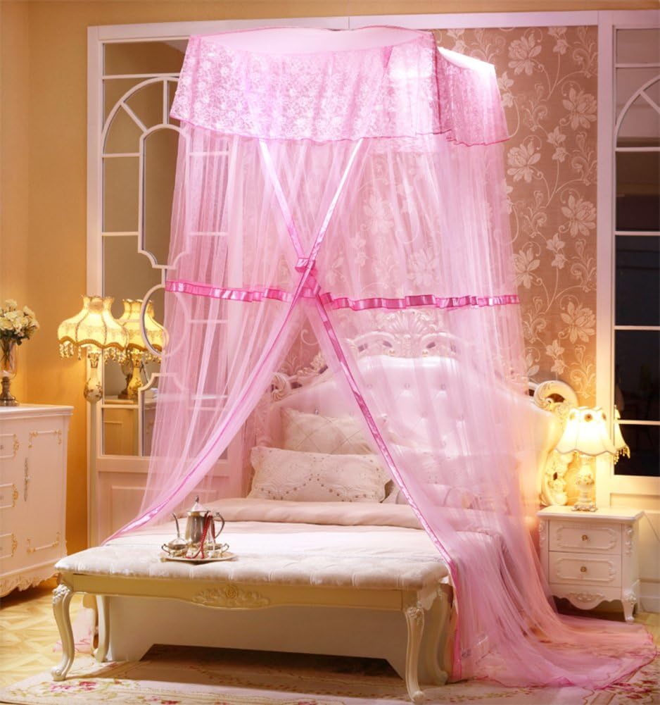 Fine,Princess Wind Dome Ceiling Mosquito Nets/Simple,Fashion Double Home,Ceiling Mosquito Net/European Court To Increase The Mosquito Bed-D B