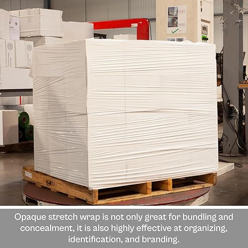 Vista 134 de PSBM - Rollo de película elástica roja con asas de núcleo extendido, 1 paquete, 20 pulgadas x 1000 pies, calibre 80, rollos de película elástica a